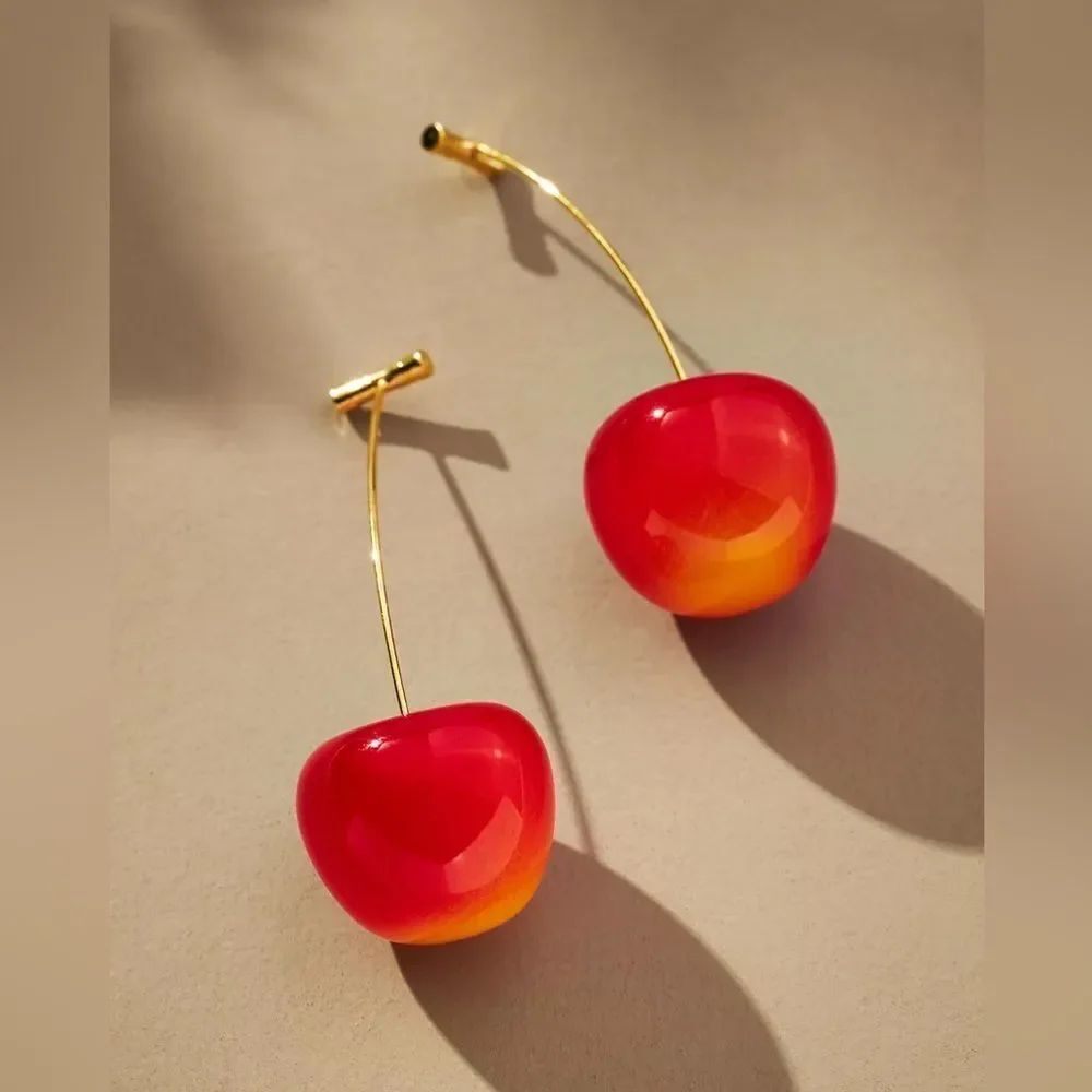 Cherry Drop Earrings N1806